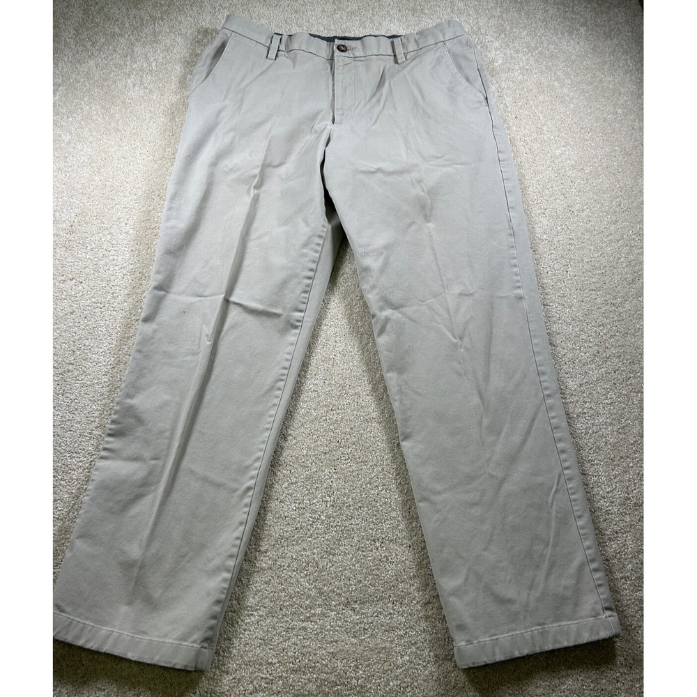 Dockers Mens Size 38X34 Classic‎ Fit Beige Khaki Dress Pants Zipper Pocket